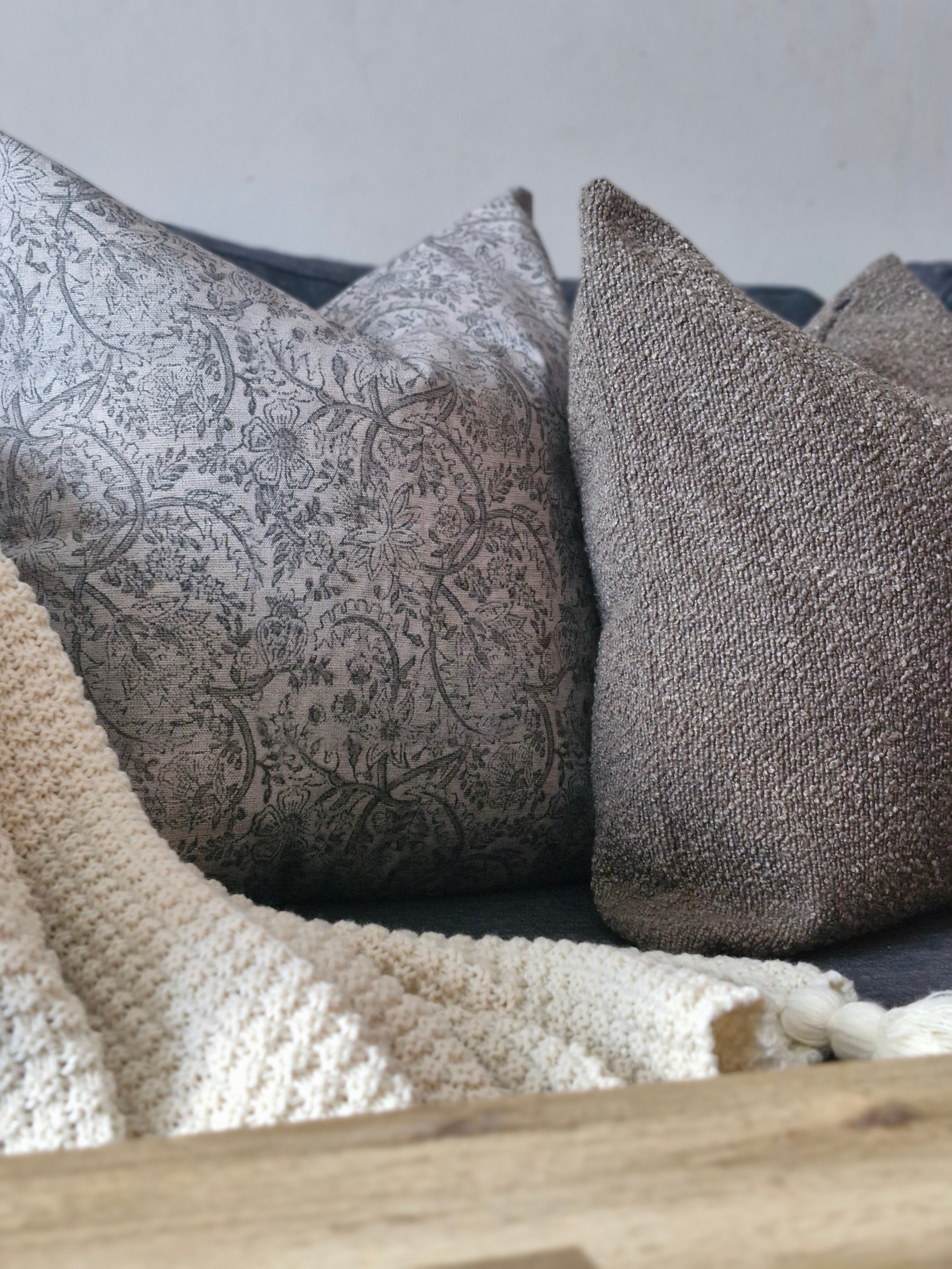 Housse de coussin Willow Bay Mystique Grey - 100% coton éthique – 50×50 cm