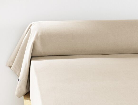 Drap housse en flanelle de coton