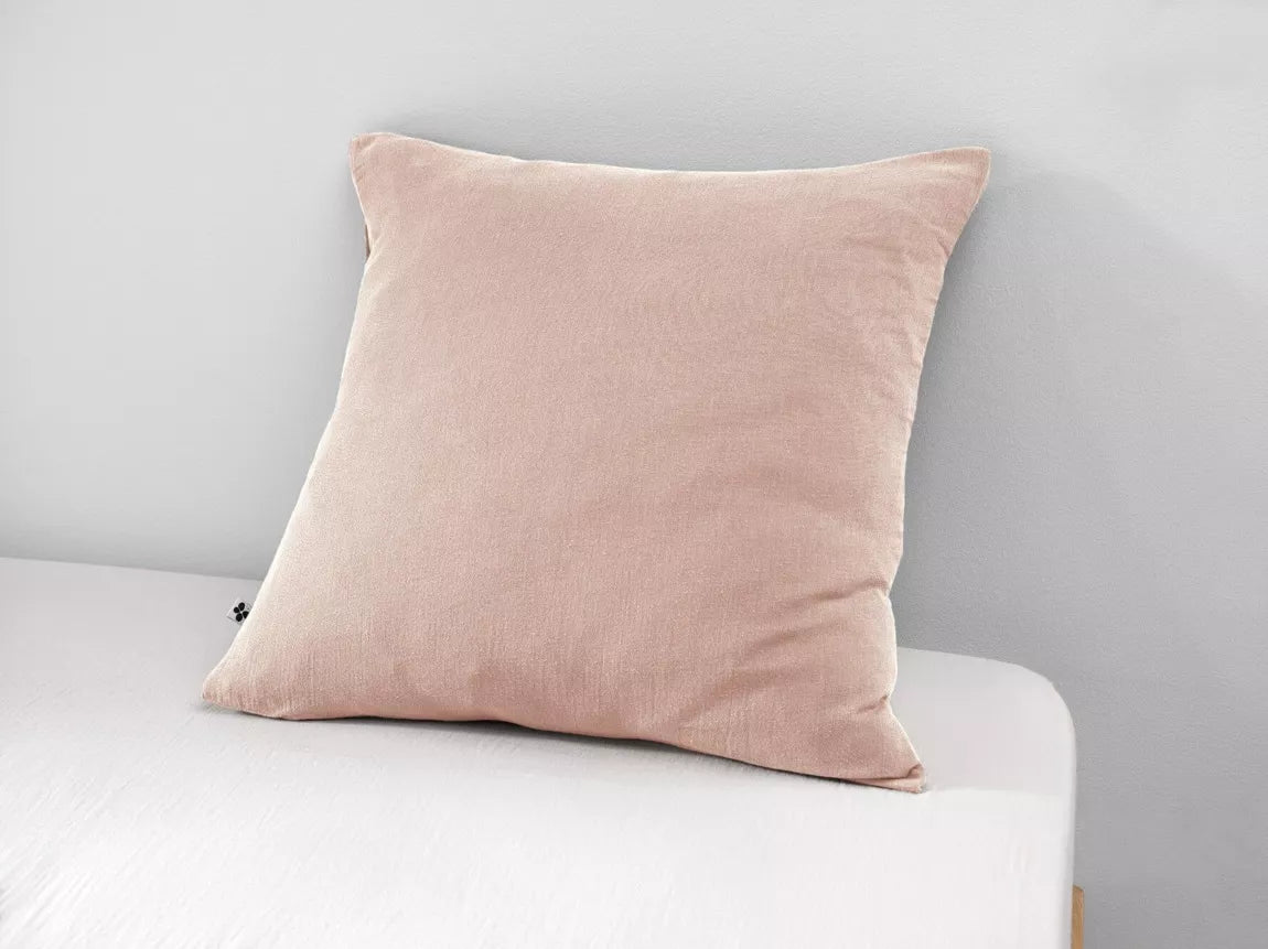 Taie d'oreiller Gaze de coton GAÏA Guimauve