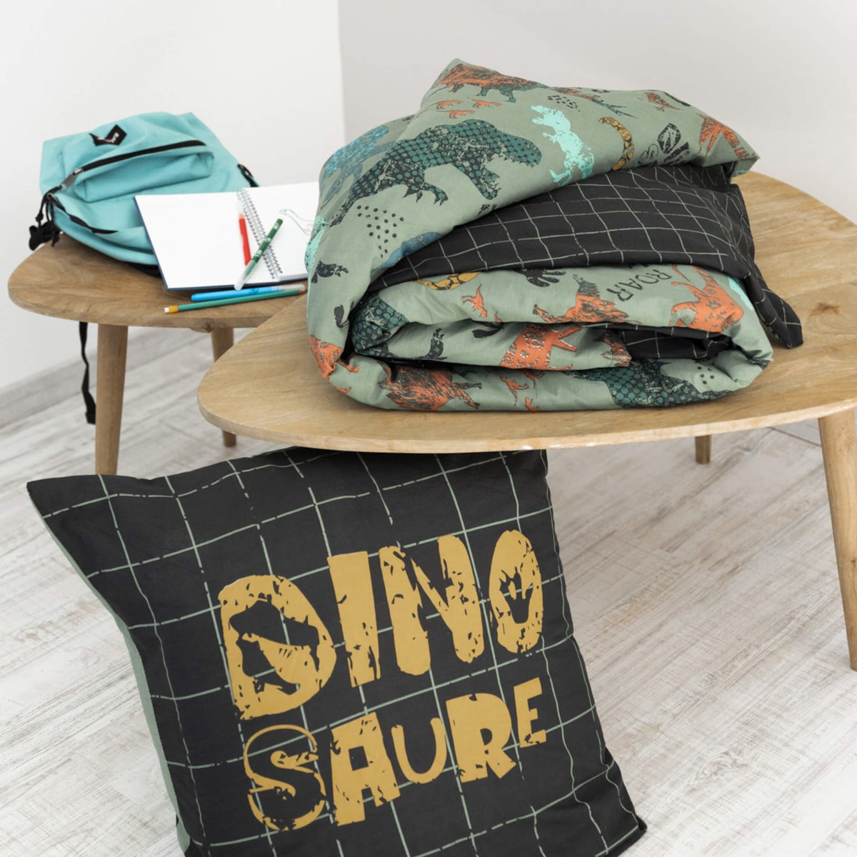 Parure de lit enfant Trias Motifs Dinosaure