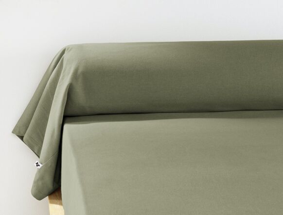 Drap housse en flanelle de coton