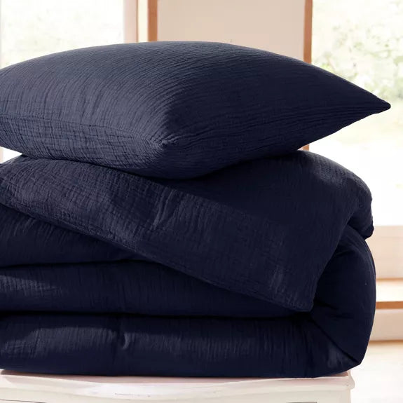 Parure de lit Noa en gaze de coton