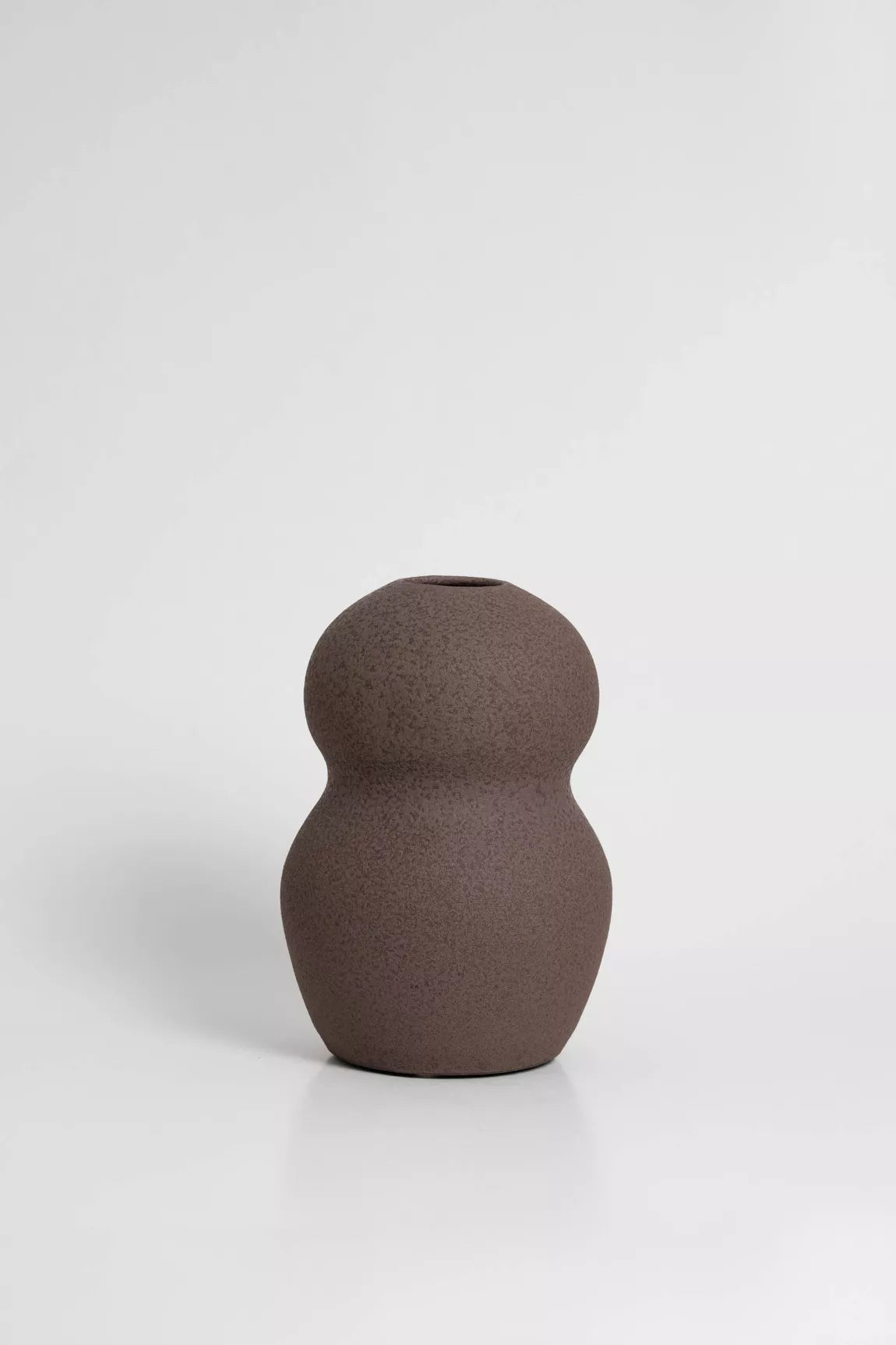 Vase émaillé marron Palus - Fait main - Céramique