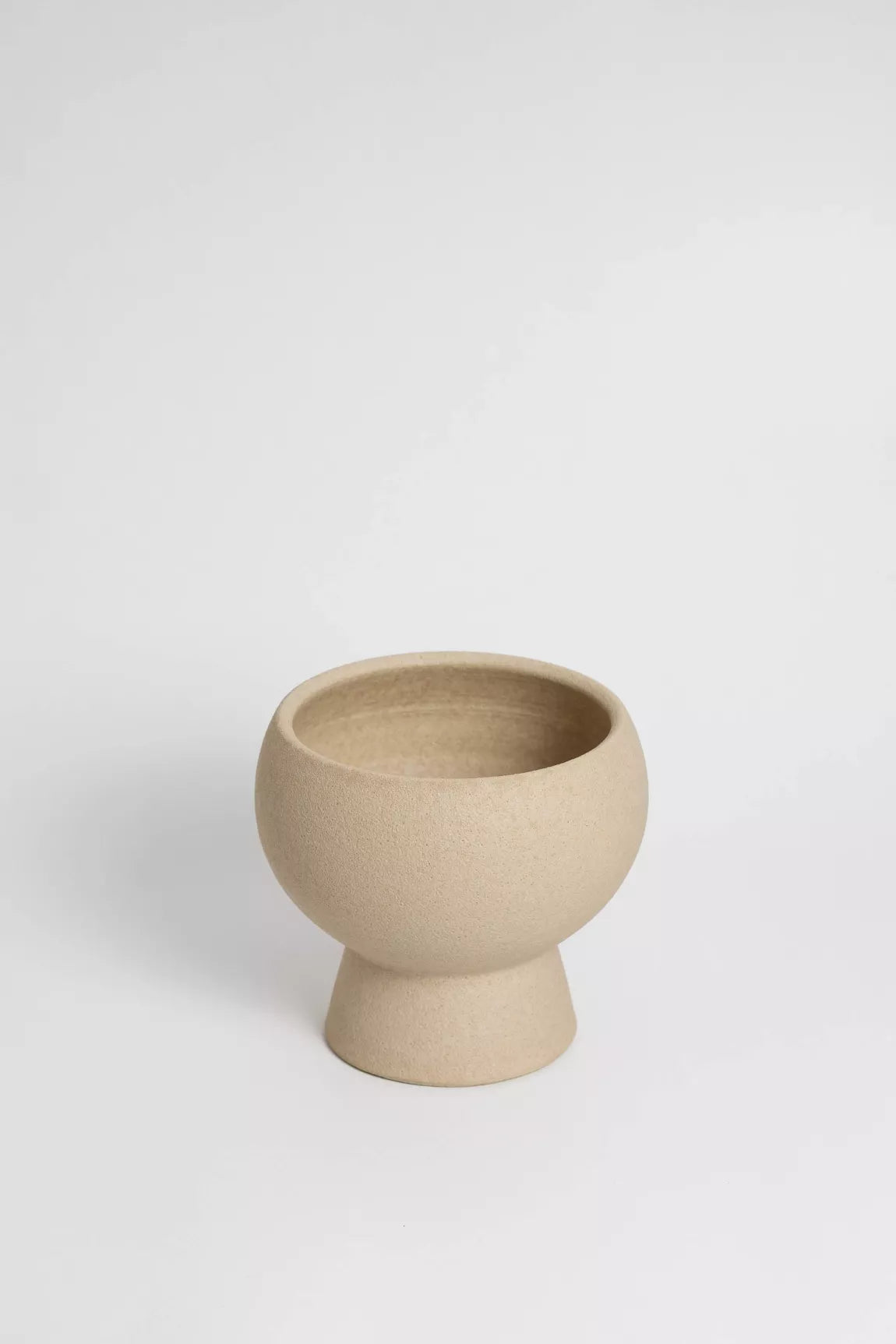 Vase crème émaillé Holden - Fait main