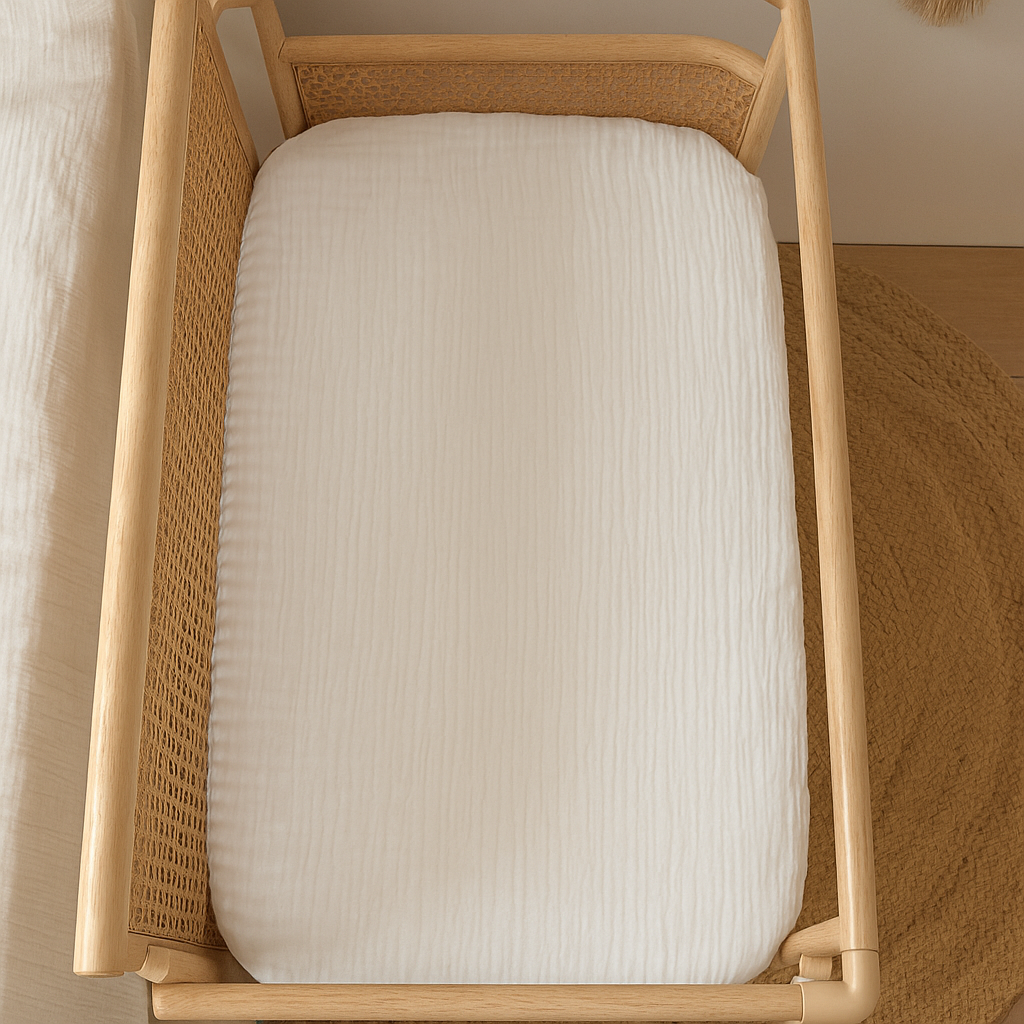 Drap housse lit cododo en gaze de coton