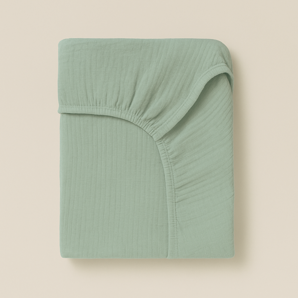 Drap housse lit cododo en gaze de coton
