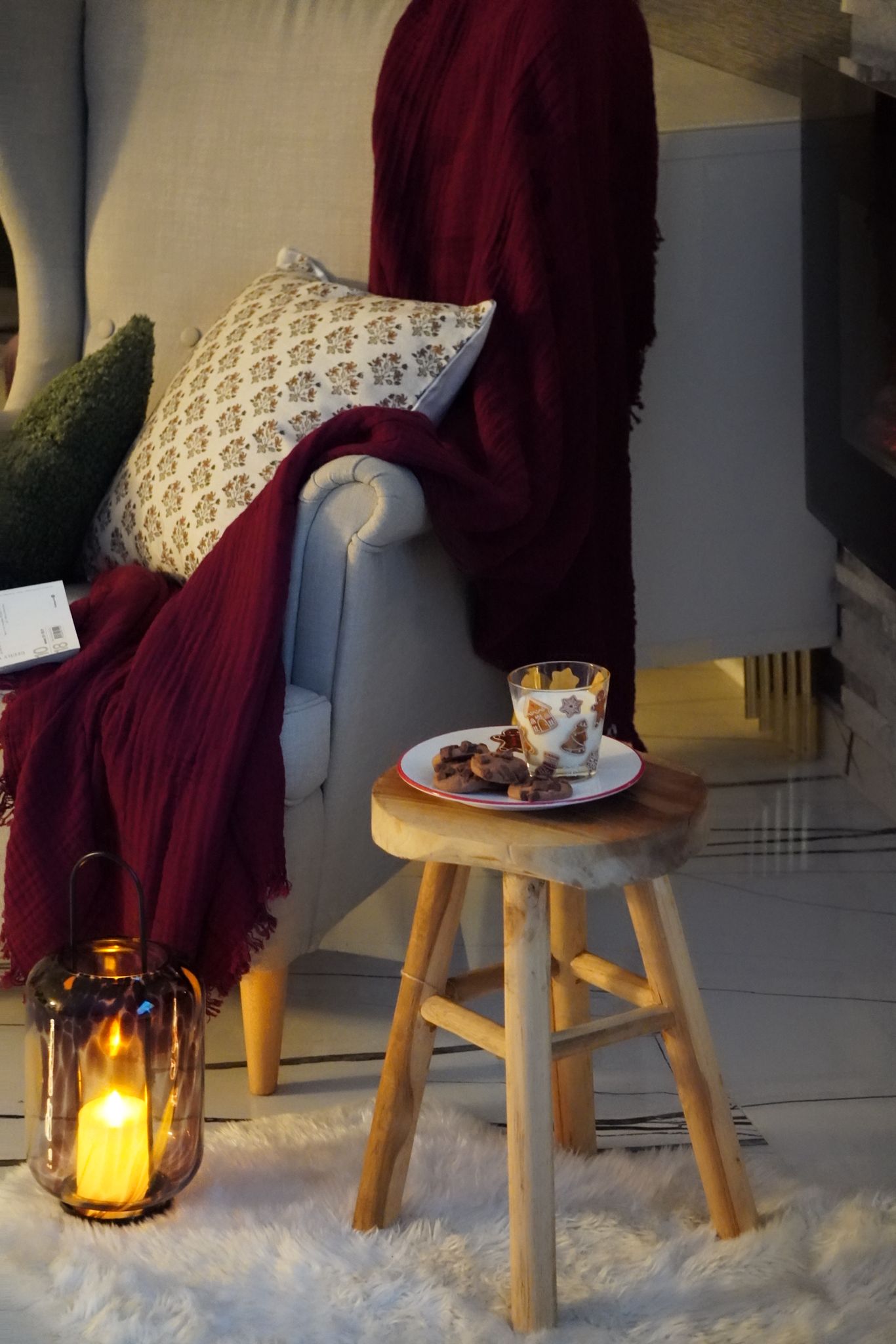 Housse de coussin Willow Bay Miste – 100% coton éthique – 50×50 cm