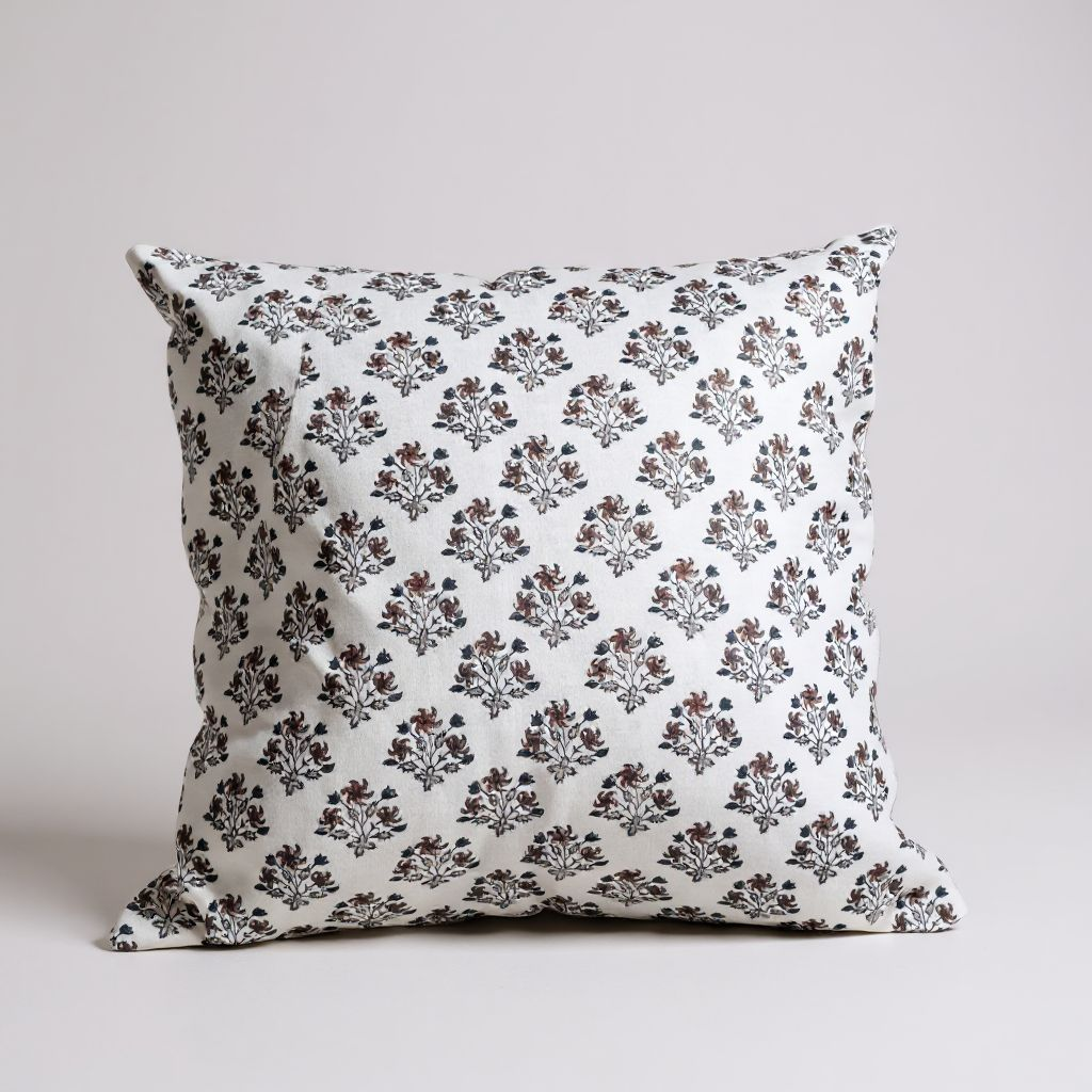 Housse de coussin Willow Bay Miste – 100% coton éthique – 50×50 cm