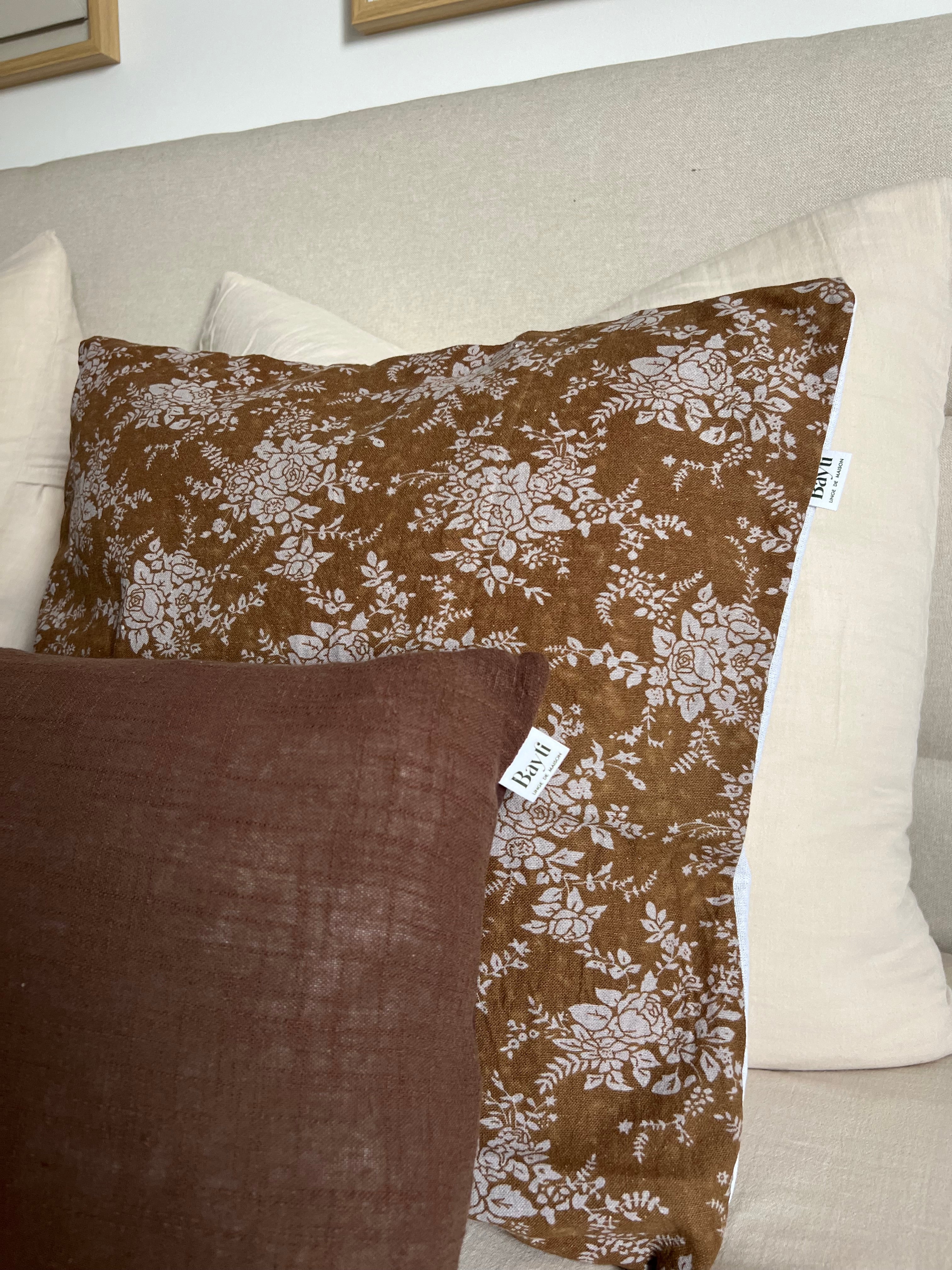 Housse de coussin Fleur de Brume – 50x50 cm