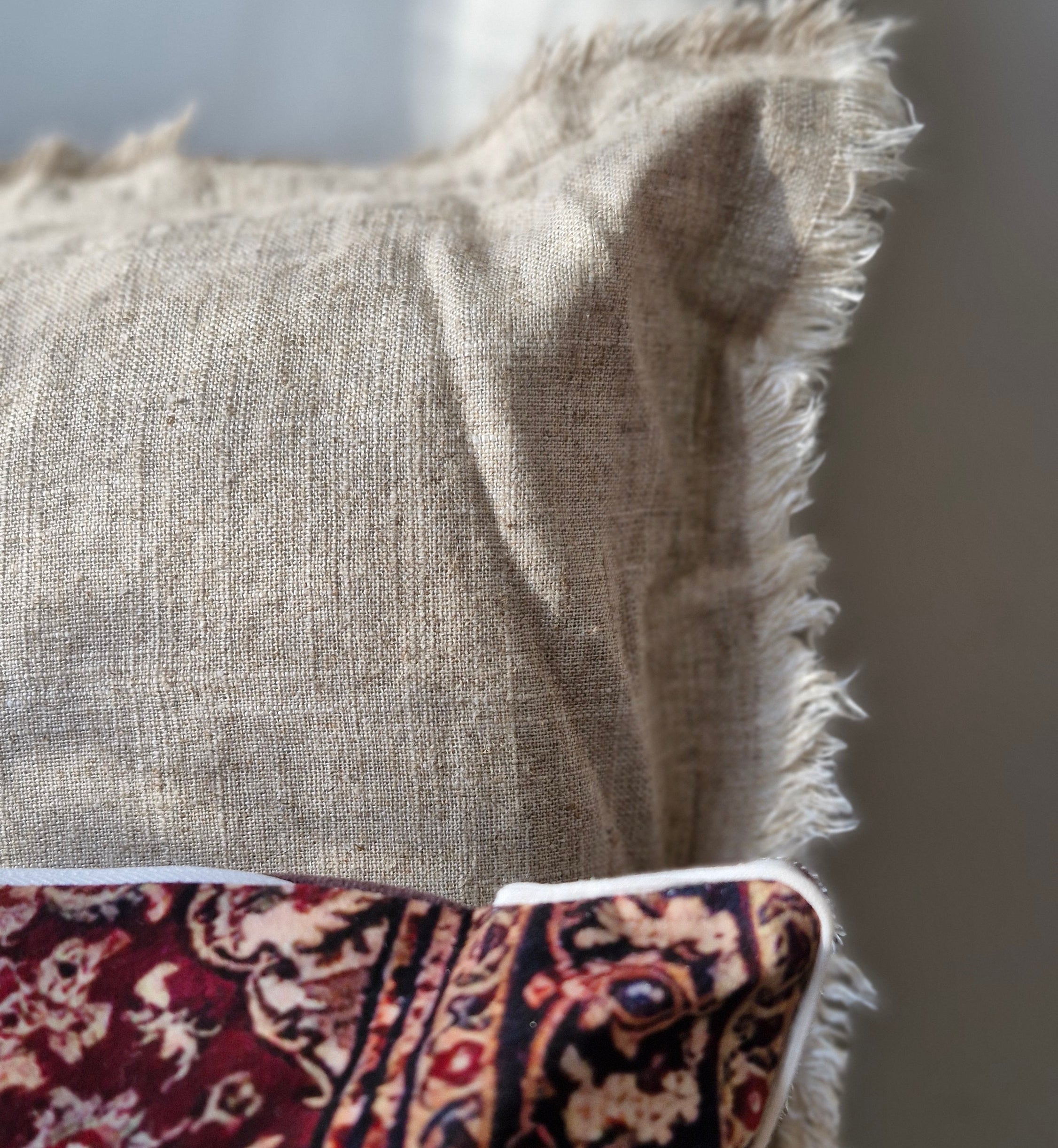 Housse de Coussin Tamisé - Lin & Coton