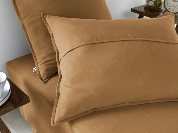 Taie d’oreiller en flanelle de coton