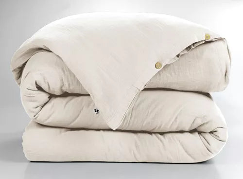 Housse de couette Gaïa Pampa en gaze de coton