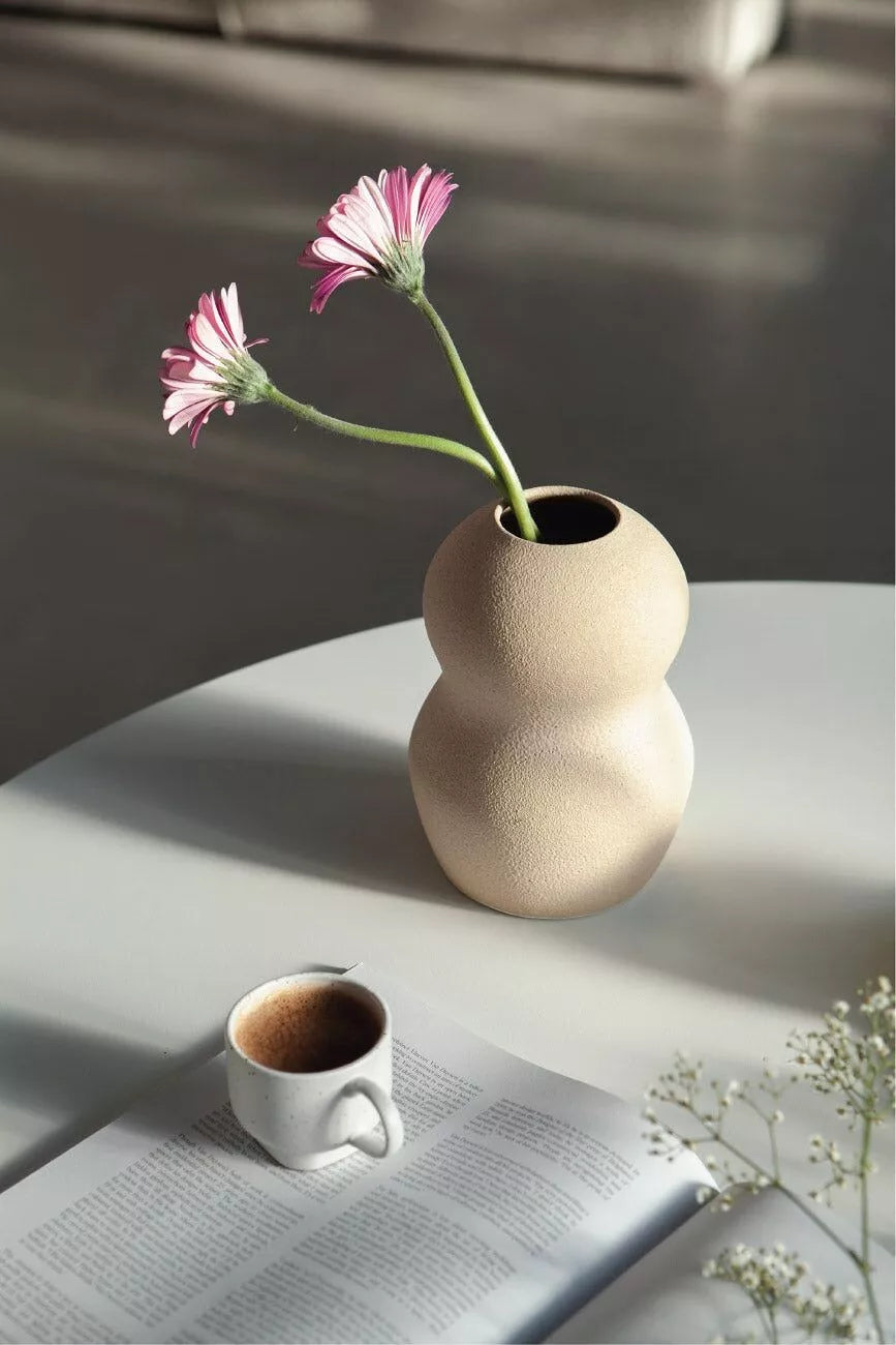 Vase Palus Glazed Cream - Fait main - Céramique