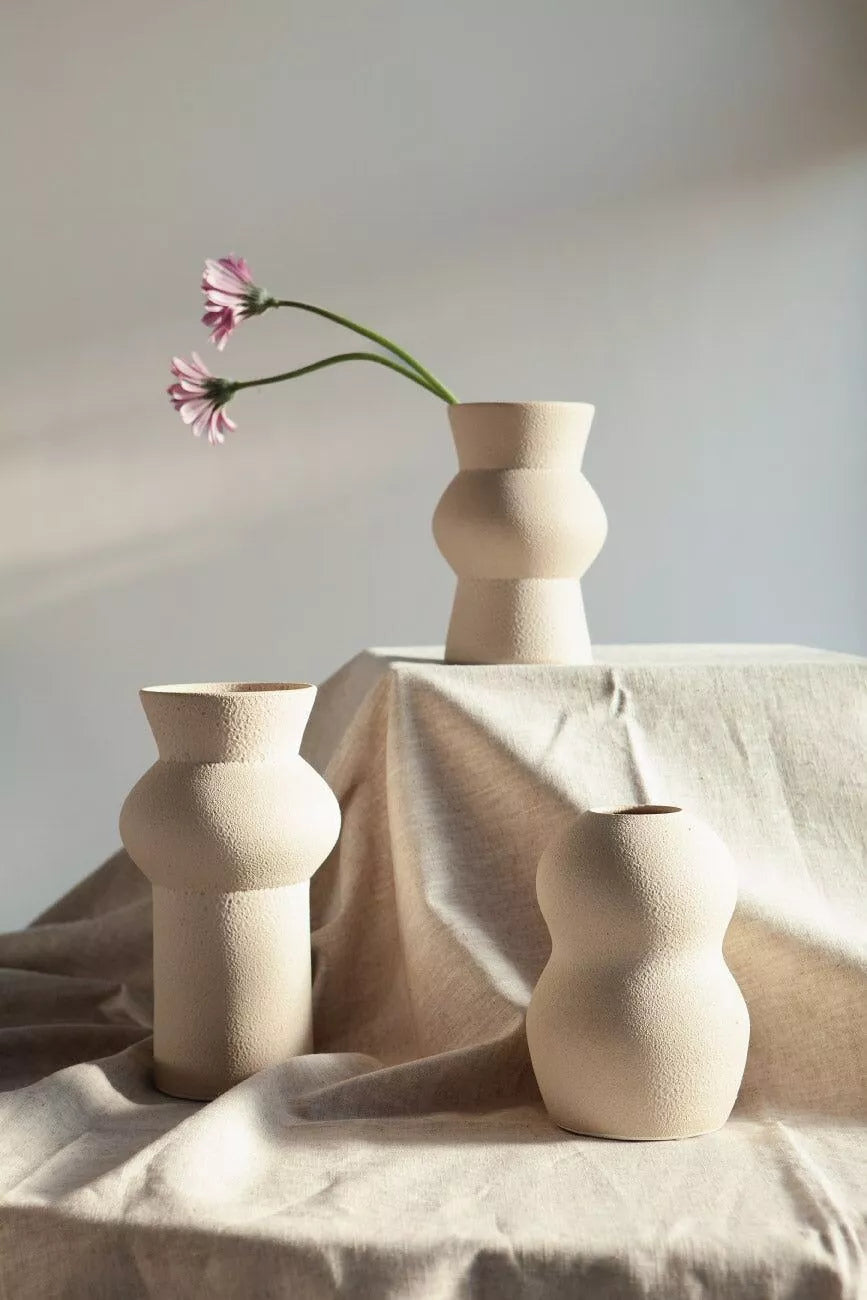 Vase Palus Glazed Cream - Fait main - Céramique