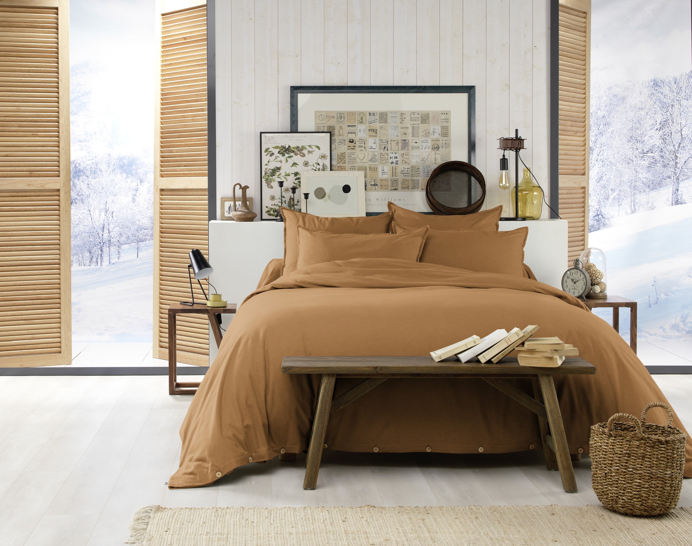 Housse de couette en flanelle de coton