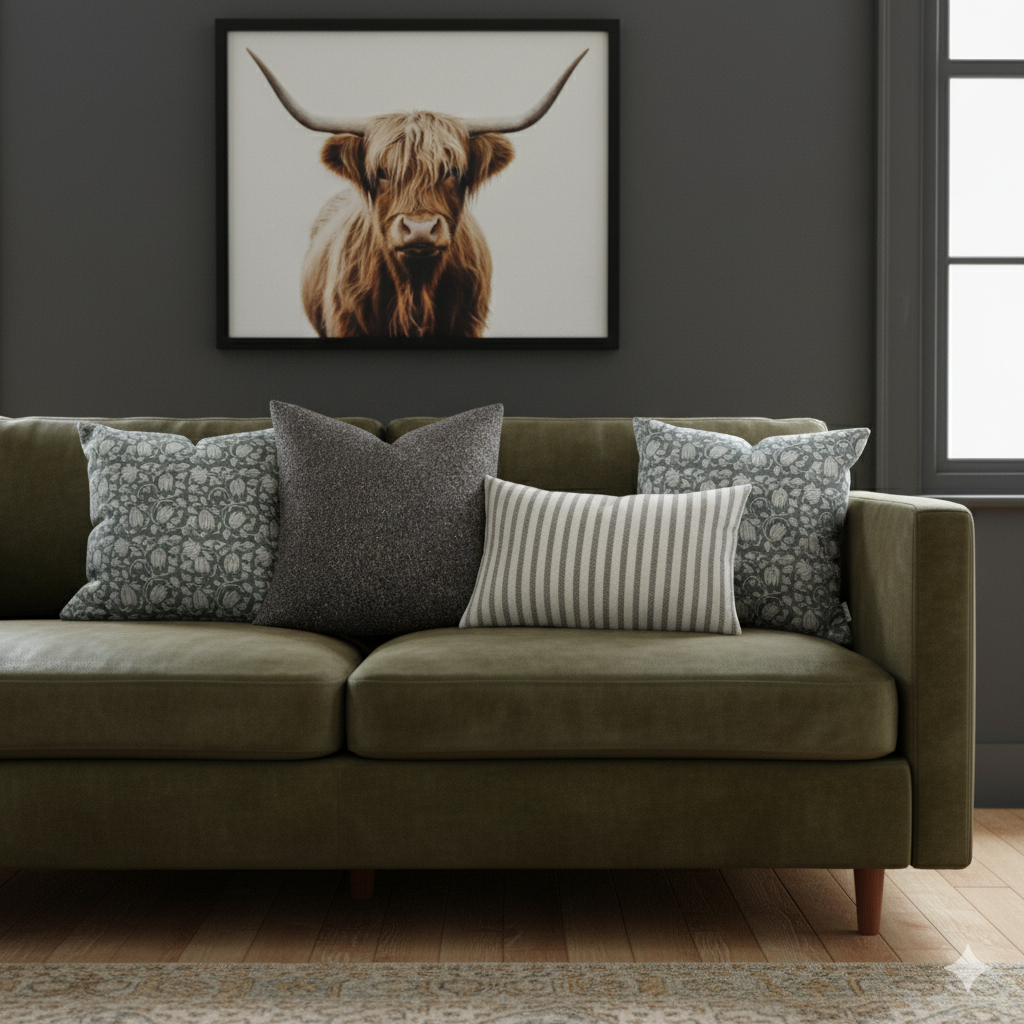 Housse de coussin Willow Bay Dahlia – 100% coton éthique – 50×50 cm