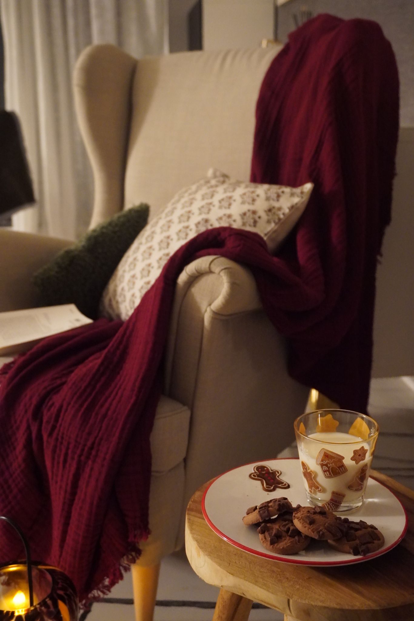 Housse de coussin Willow Bay Miste – 100% coton éthique – 50×50 cm