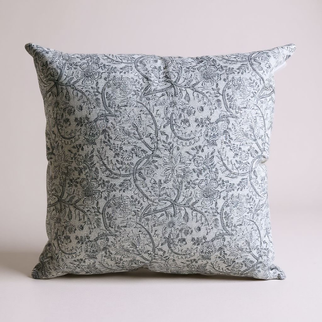 Housse de coussin Willow Bay Mystique Grey - 100% coton éthique – 50×50 cm